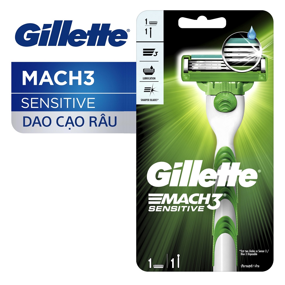 (CHÍNH HÃNG) Lưỡi Dao Cạo Gillette Mach 3 ( mẫu mới 2019)