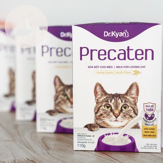 Dr.Kyan Precaten - Sữa bột cho mèo 110g (hộp giấy)