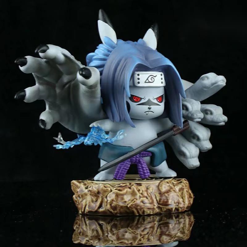 PIkachu Sasuke Mô hình cao cấp số 1 - Fullbox hộp màu  có đế, trang trí nhân vật yêu thích - cao 13cm, Mô hình Naruto