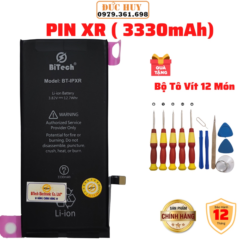 Pin IPXR Dung Lượng Cao BiTech BT-IPXR ( 3330 mAh )