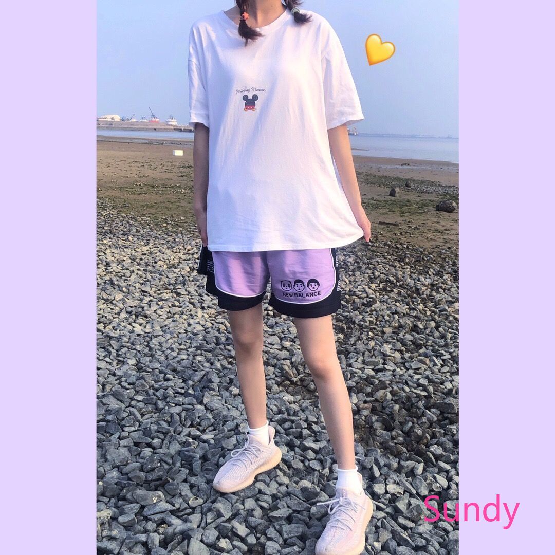 Quần Đùi Thể Thao In Họa Tiết Hoạt Hình Thời Trang Mùa Hè Cho Nữ | BigBuy360 - bigbuy360.vn