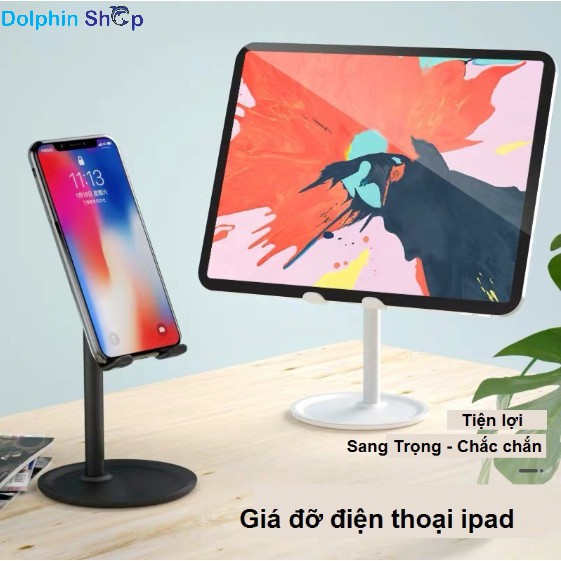 Giá Đỡ Điện Thoại, iPad Chất Liệu Hợp Kim Nhôm Xoay 360 Độ