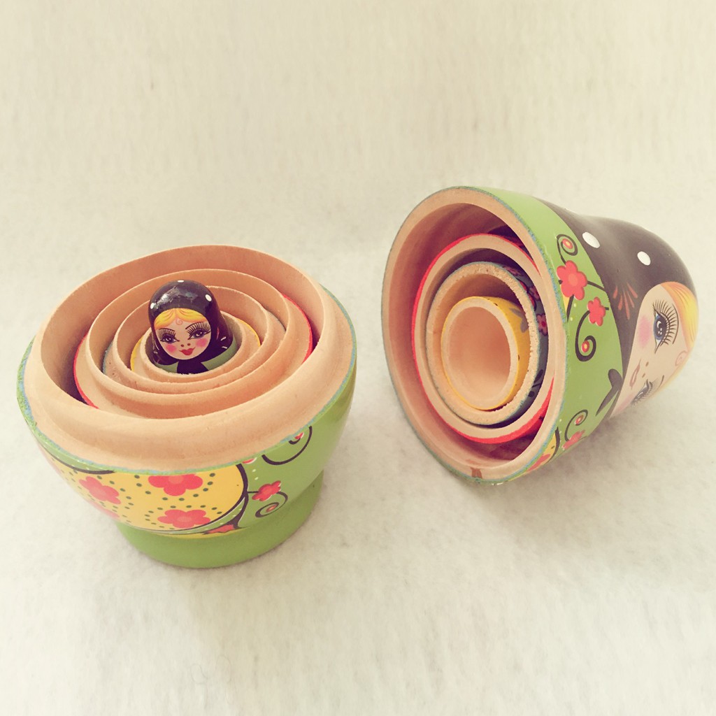 Bộ 5 Búp Bê Nga Matryoshka Bằng Gỗ