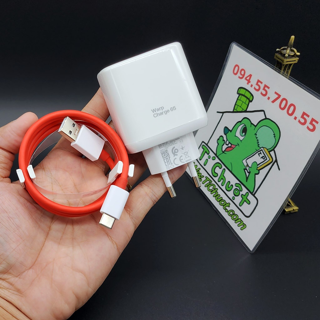 Sạc Nhanh Warp Charge 65W CỔNG USB-A OnePlus 9RT/ NORD 2 / CE 2 5G ZIN