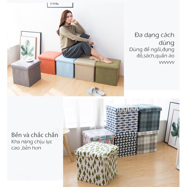 Hộp đựng vật dụng đa năng, ghế ngồi đa năng / hộp đựng đồ chơi cho bé,ghế ngồi đa năng