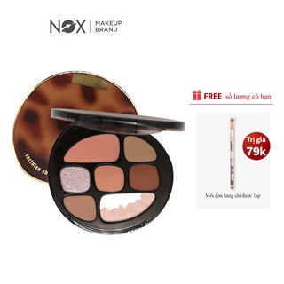 Bảng phấn mắt NOX 8 màu tông lì/ánh nhũ lâu trôi sắc tố cao dễ trang điểm không bị nhòe 9 g