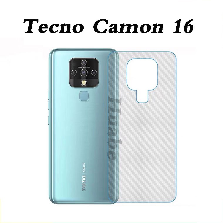 Phim Dán Phía Sau Chất Liệu Sợi carbon Cho Tecno Pova 3 Pova neo 2 6 / 6air spark 6 go camon 19 neo 6pro 4 / pouvoir 4pro Camoir 17P 16