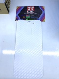DÁN VÂN CARBON MẶT LƯNG XIAOMI REDMI NOTE 8 PRO