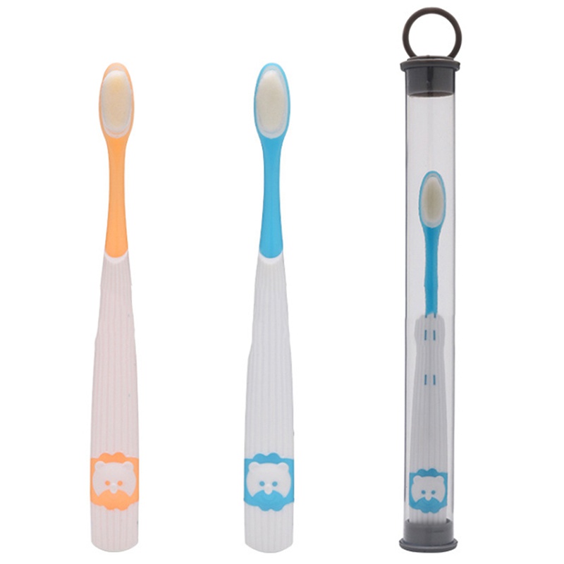 Silicone Toothbrush Soft-bristled Children Toothbrush Cartoon Kids Oral Care Baby Toy