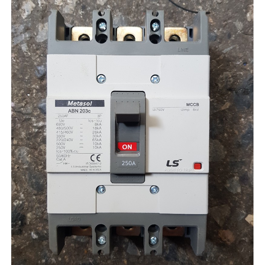 Aptomat MCCB 3P ABN 203C 250A