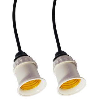 Bộ 2 đuôi đèn treo tiêu chuẩn kín nước E27 Trắng