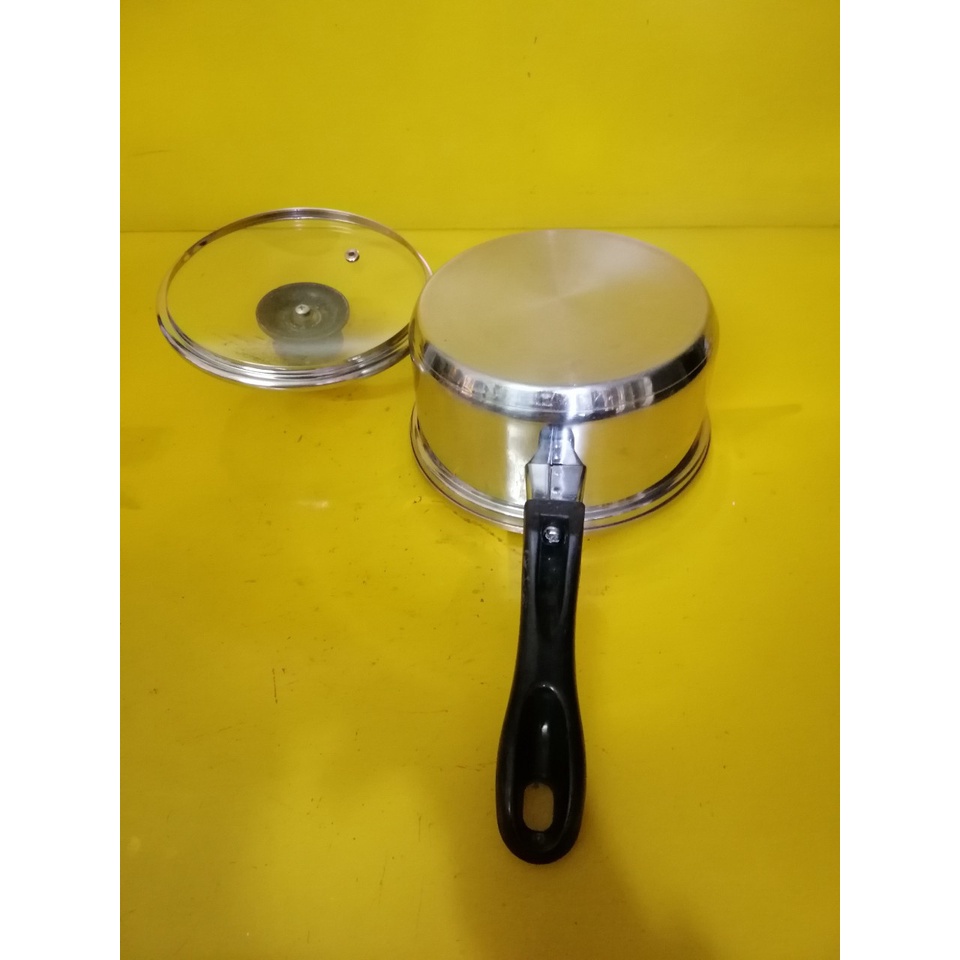 Quánh inox nội địa Nhật, size 17cm, cao 8cm (mã 643), Dùng được bếp từ