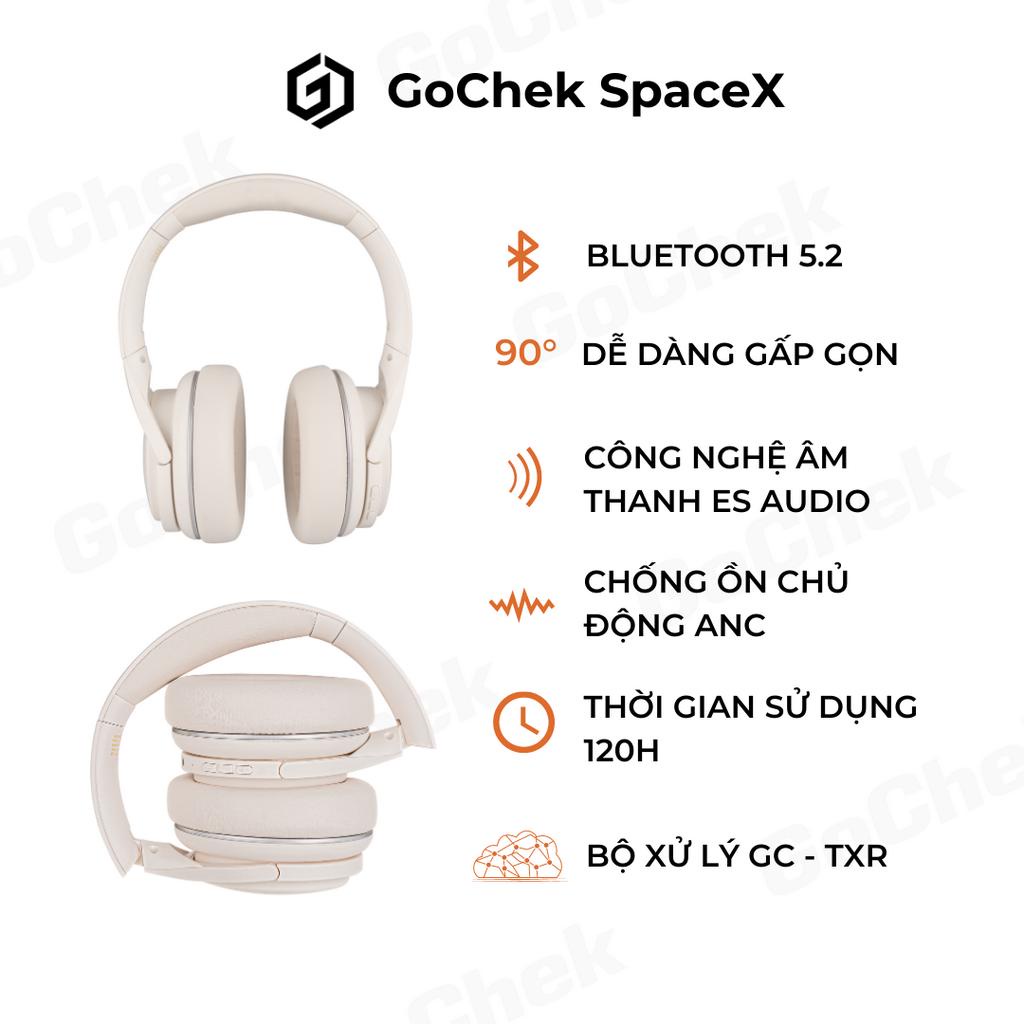 Tai nghe không dây Bluetooth Gochek SpaceX E-1000, Tai nghe chống ồn chủ động công nghệ âm thanh eS Audio