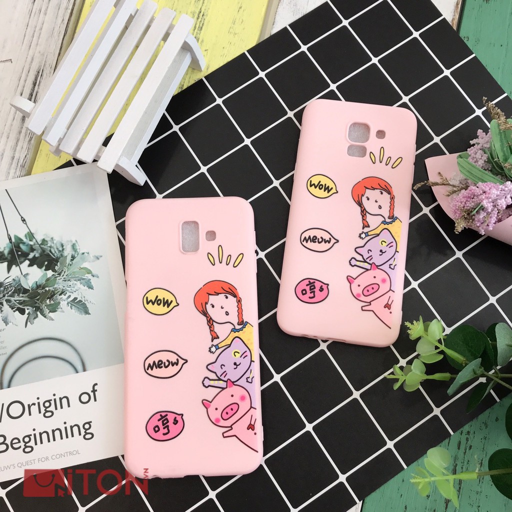 Ốp dẻo in hình 3D ngộ nghĩnh cho Samsung Galaxy J4Plus | J6 | J6Plus