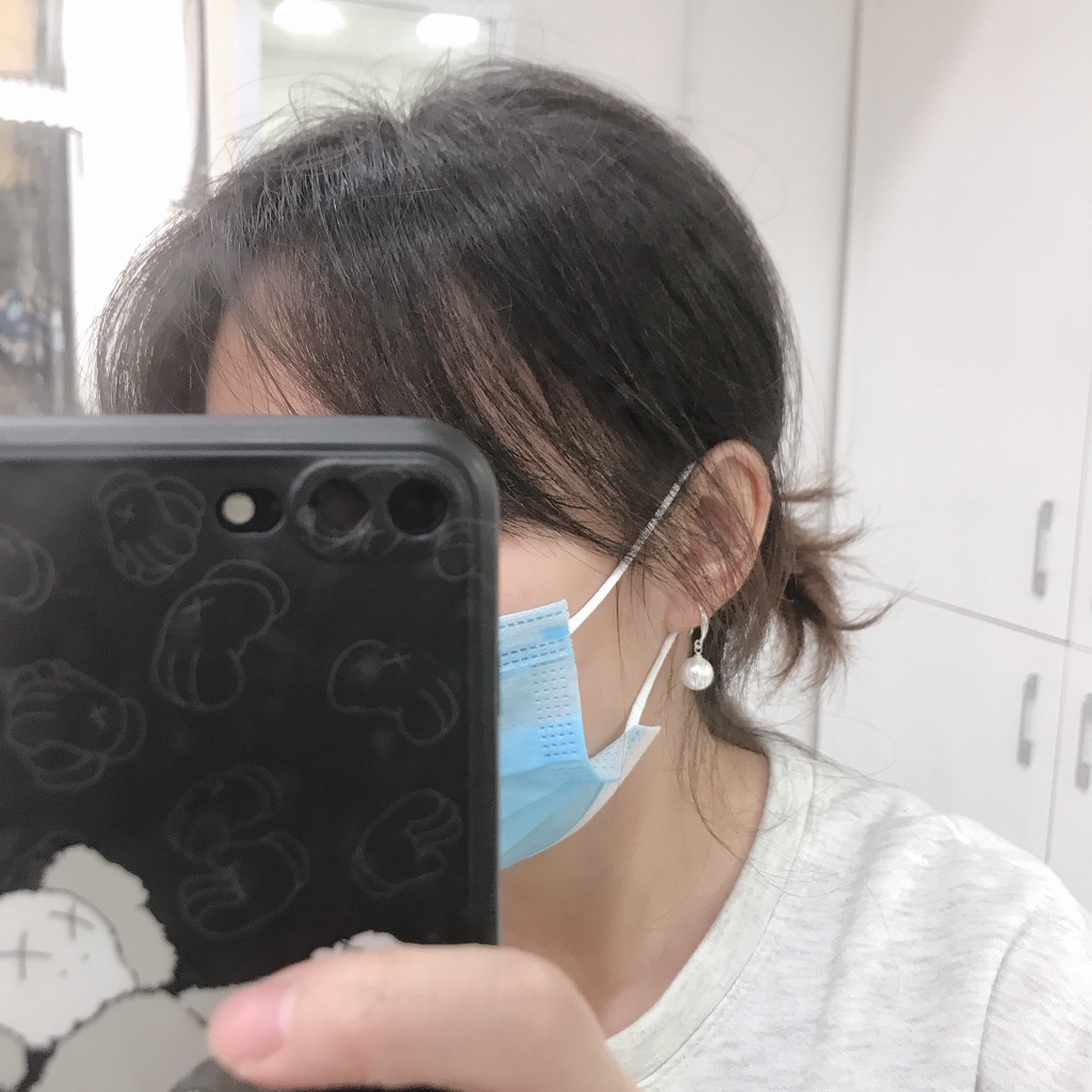 Khuyên Tai Bạc Ta CaoBac Jewellery Cho Nữ Đơn Giản Sang Trọng Mặt Trai Dáng Móc Câu Sang Chảnh Dễ Đeo