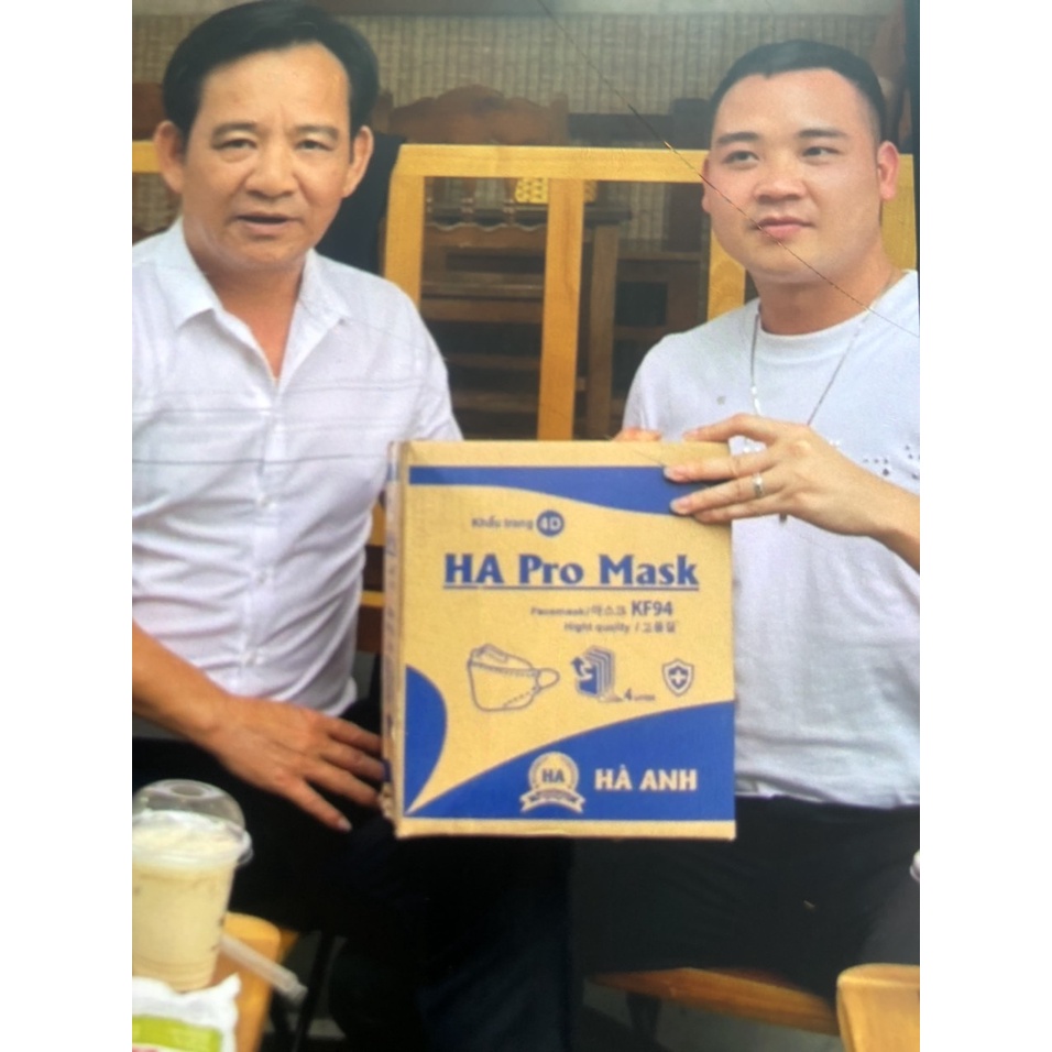1 Thùng 300c Khẩu Trang 4D KF94 Hà Anh Đủ Màu Xanh Trắng Xám Hồng Kháng Khuẩn Chống Bụi Bẩn
