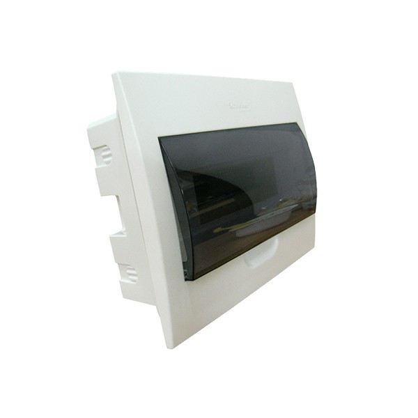 Tủ điện nhựa âm tường 8 - 24 đường ( tương đương 8 - 24 MCB - cầu dao đơn ). Hãng Schneider chính hãng