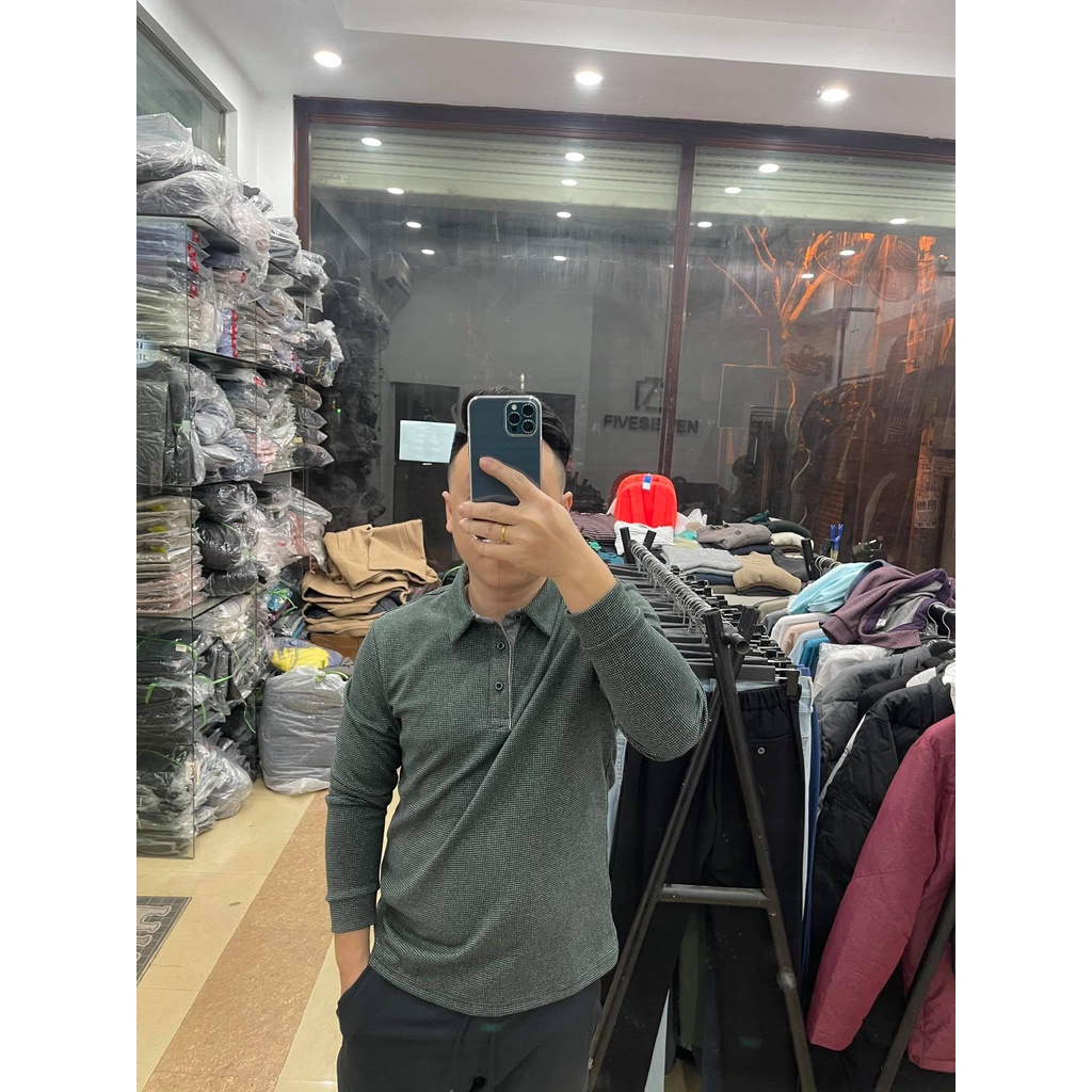 Áo polo nỉ nam PWX xuất Hàn xịn