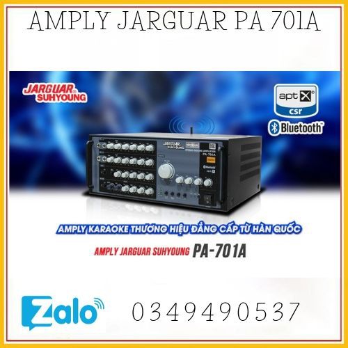 AMPLY BLUETOOTH JARGUAR SUHYOUNG PA-701A CÔNG SUẤT 1000W - CÓ CỔNG QUANG