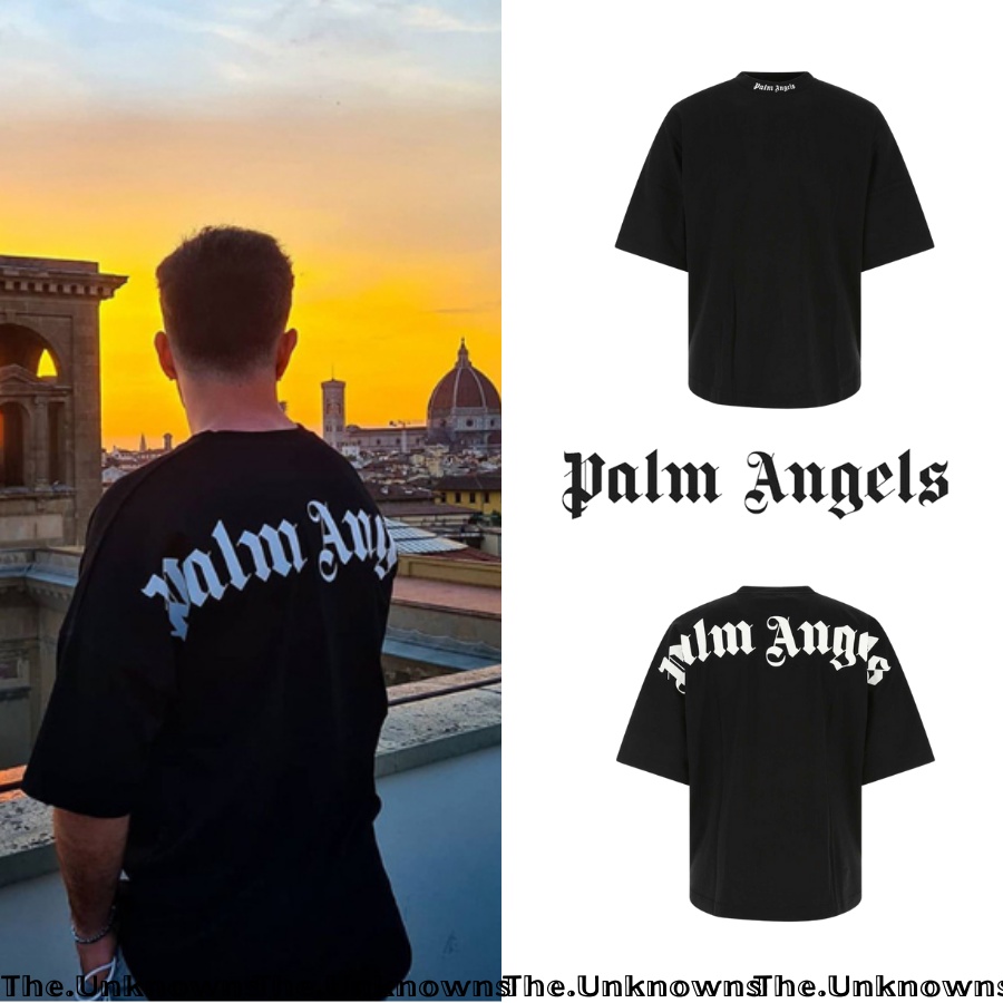 ⚡️Palm Angels Logo Print T-Shirt Balck,áo thun palm angels hàng cao cấp