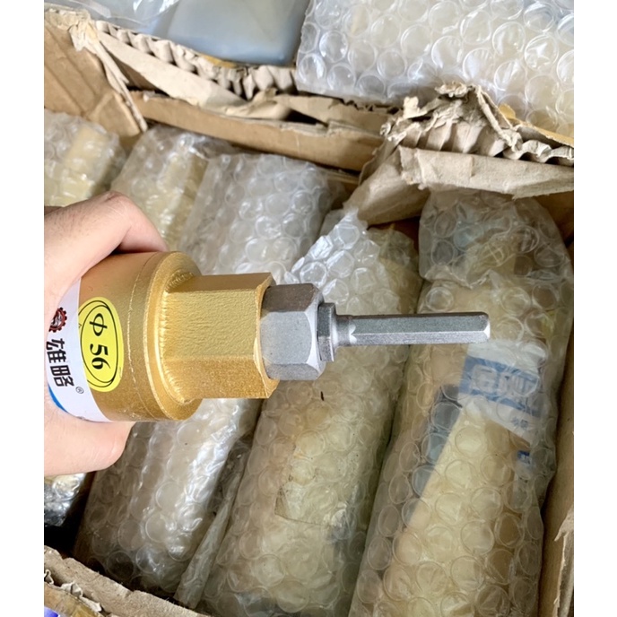 Combo mũi khoét rút lõi và đầu chuyển ren máy khoan