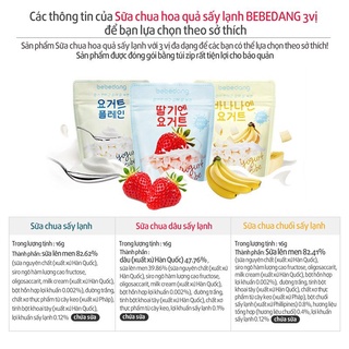 Sữa Chua Khô Sấy Lạnh Bebedang Hàn Quốc 16gr