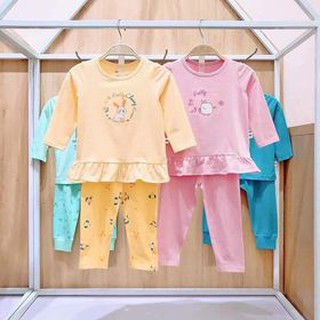 Bộ Quần Áo Dài Tay Bé Gái [HÃNG CHAANG] Siêu Đẹp, Chất Mềm, Mịn, Thấm Hút Mồ Hôi Siêu Tốt (6M-5Y)