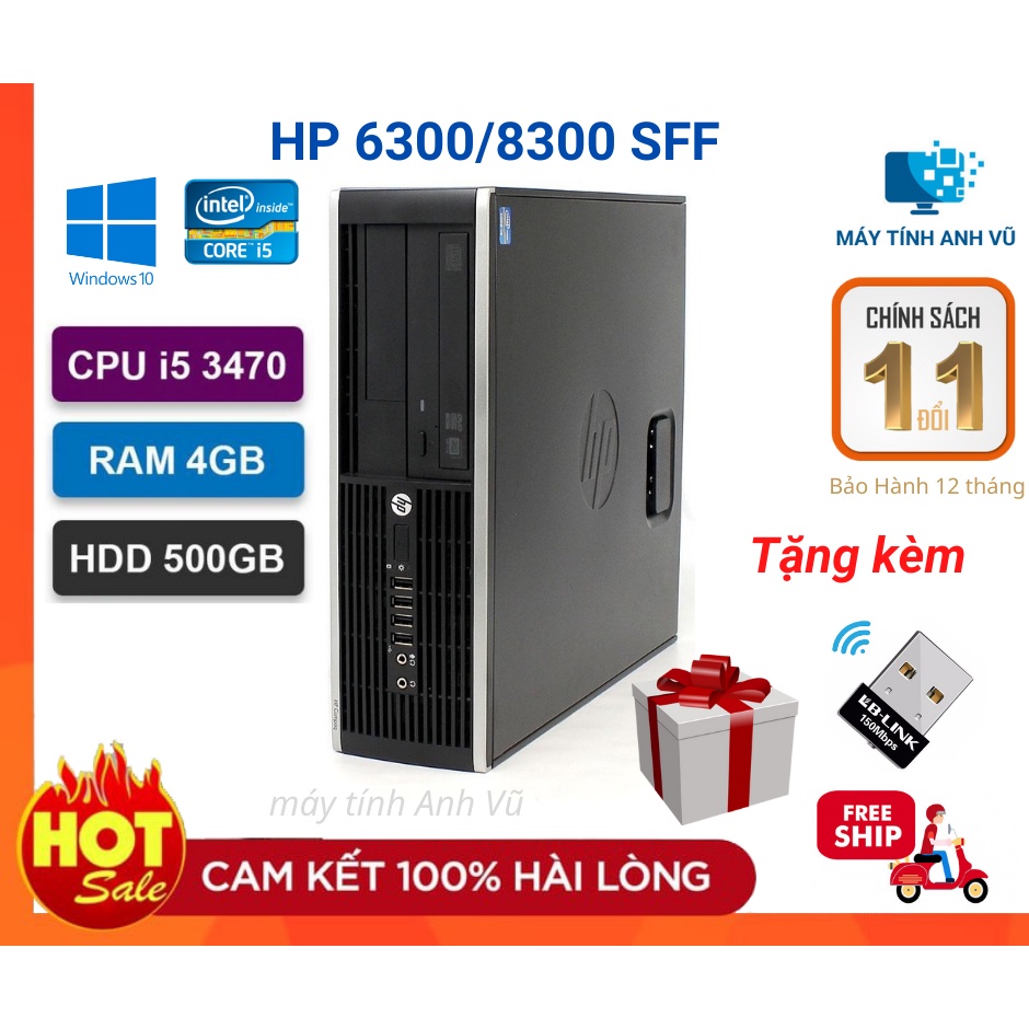 Case Máy tính Văn phòng HP Pro 6300/8300 ( I5 3470/4G/500G) Bảo Hành 12 Tháng. | BigBuy360 - bigbuy360.vn