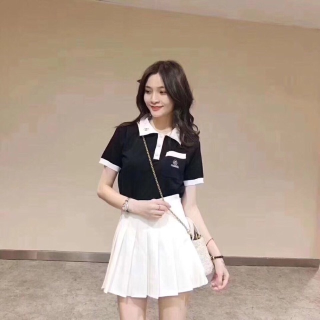 Áo montogi cổ bẻ