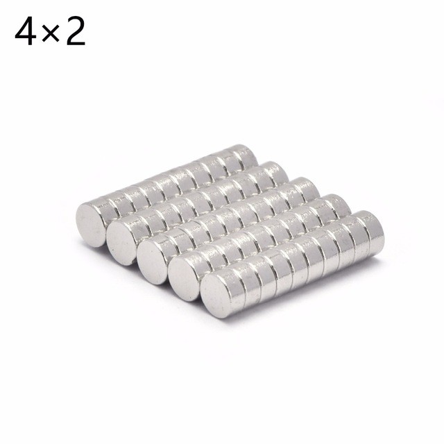 10 viên Nam Châm trắng 4x2mm, loại nam châm đất hiếm lực hút mạnh