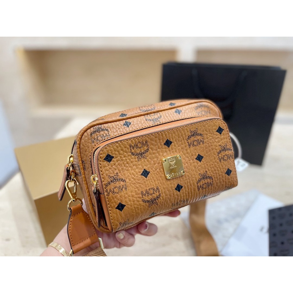 MCM Túi Đeo Chéo Phong Cách Vintage Hàn Quốc Thời Trang Cho Nữ