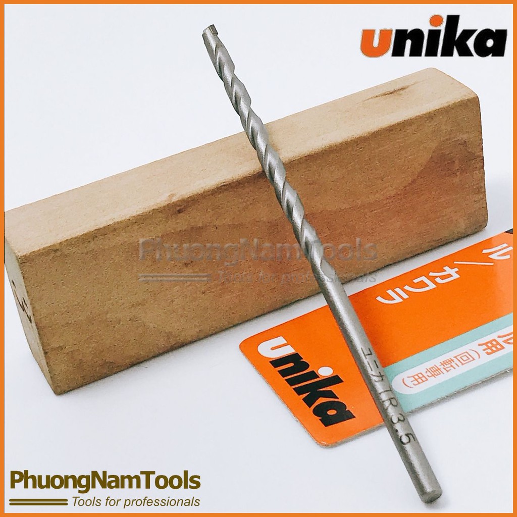 Mũi khoan gạch men, tường 3.5x85mm - Unika đuôi tròn - mã TR