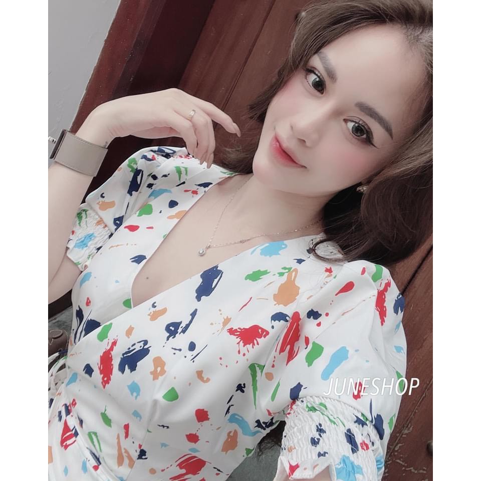 Đầm hoa mùa hè, đầm nữ tay ngắn kiểu dáng thanh lịch nữ tính, hàng đẹp đủ size, phù hợp đi chơi, dạo phố | BigBuy360 - bigbuy360.vn