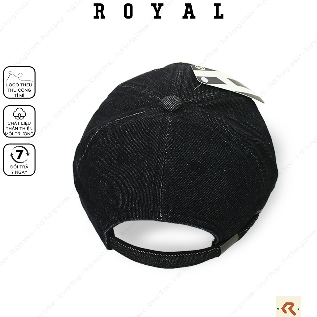Mũ Lưỡi Trai Nón Lưỡi Trai Nam Nữ Jeans Logo Xe Audi Bmw Mercedes Vải Denim Nón Kết - Royal Caps
