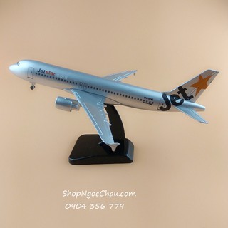 [ 20CM có bánh xe] Máy bay mô hình Jetstar Pacific_ Airbus A320 20cm- có bánh xe