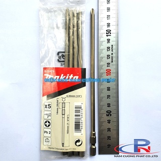 Mũi vặn vít chuôi lục giác ph2x182mm makita b-10475