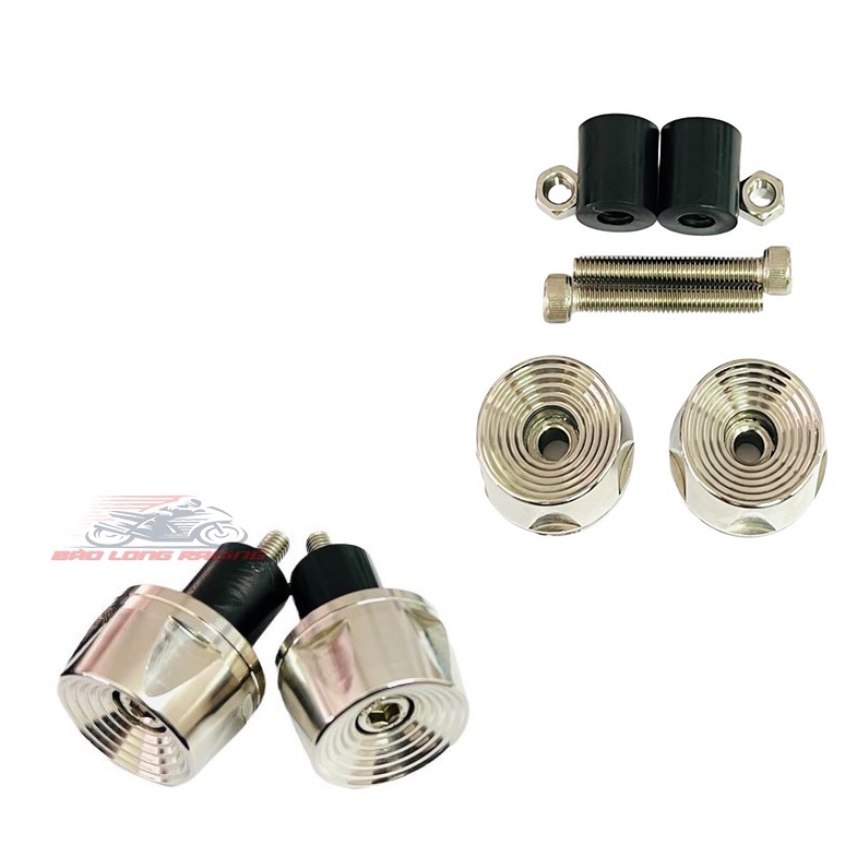 Cặp gù tay lái INOX 304 Phay 5 cạnh Salaya Mẫu Thái gắn các loại xe máy,Winner,Exciter,Wave,Sirius....cặp gù nặng 300g c