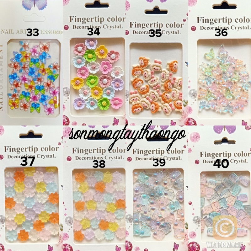 Charm nơ đính móng siêu xinh dành cho Nail