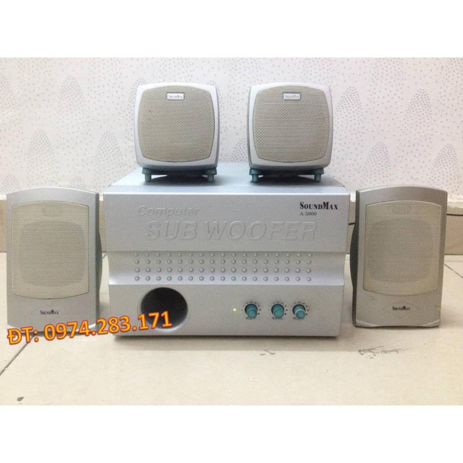 Loa vi tính Soundmax 4.1 A5000 màu đen/ bạc  !!