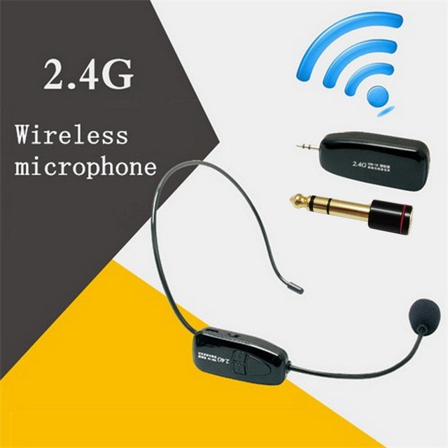 MICROPHONE ĐEO TAI KHÔNG DÂY 2.4G XXD-G18 TRỢ GIẢNG, BÁN HÀNG CHUYÊN NGHIỆP