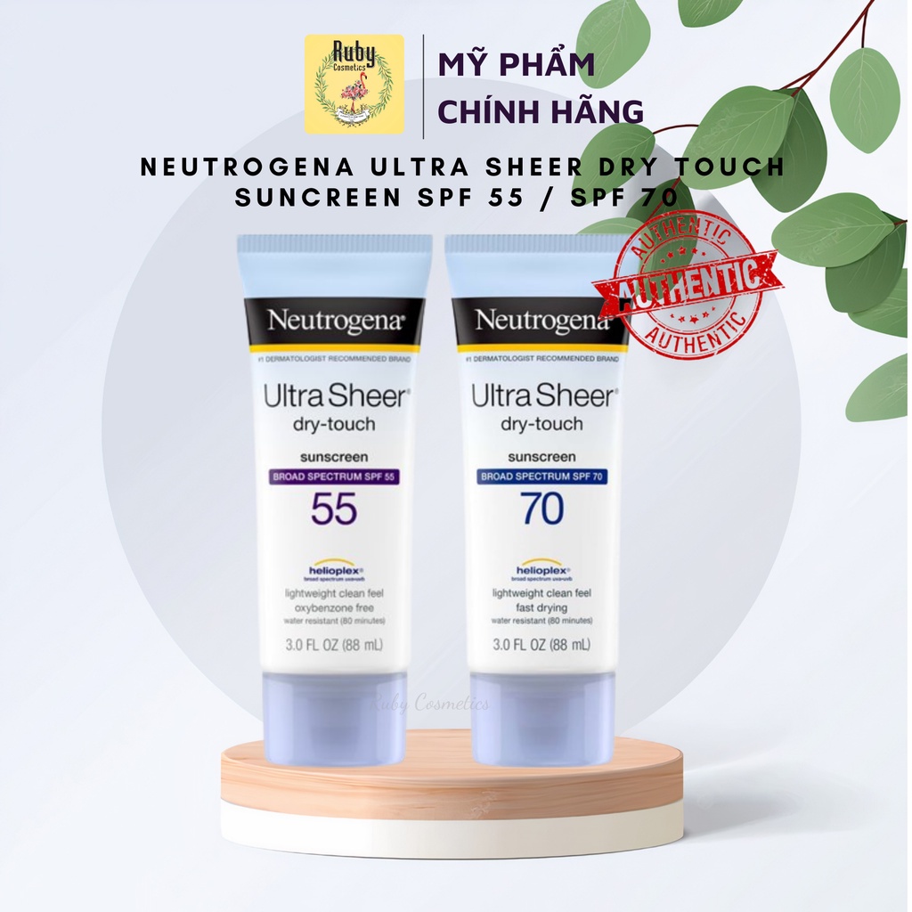 Kem Chống Nắng Neutrogena Ultra Sheer Dry Touch Suncreen SPF 55 / SPF 70 - Tuýp 88ml