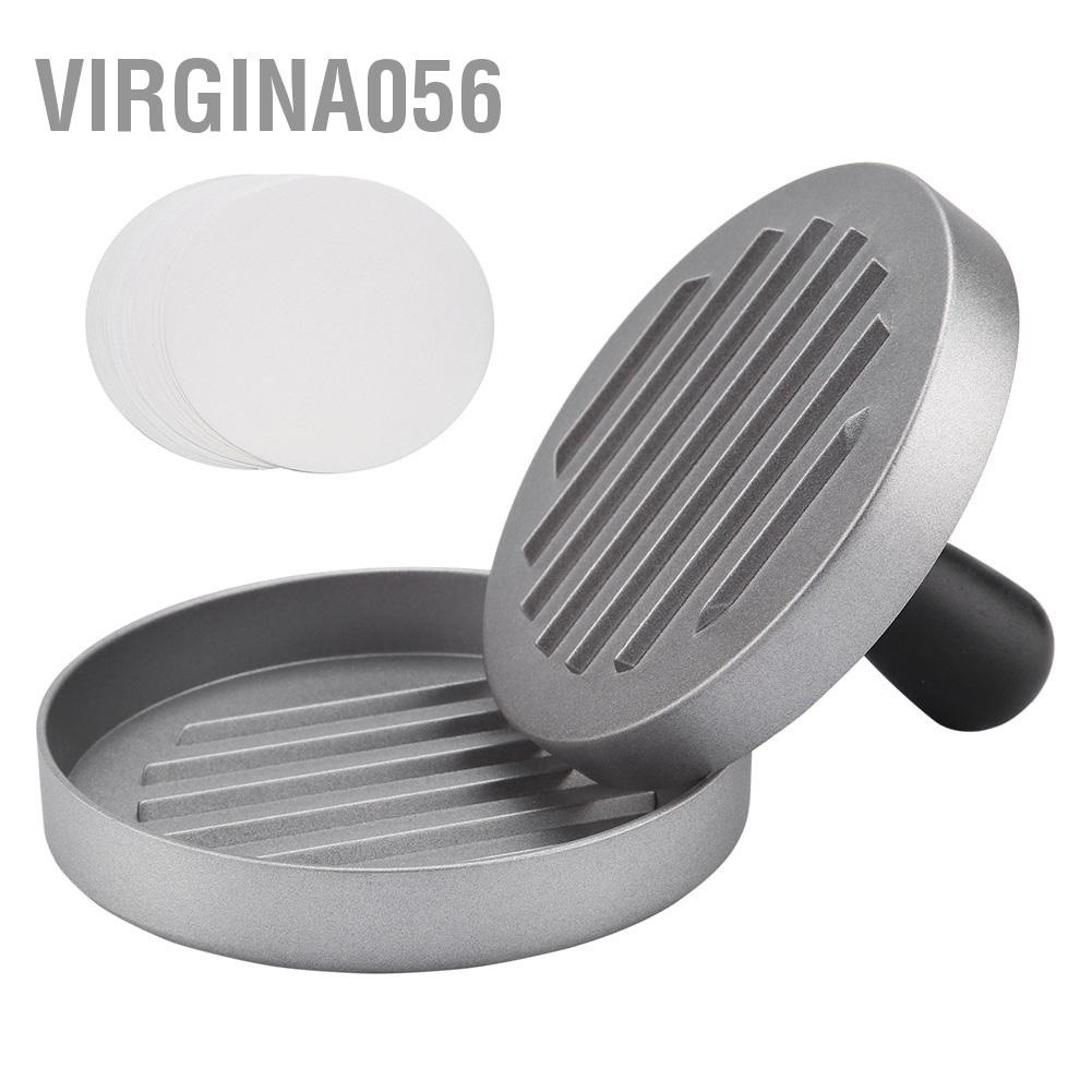 Virgina056 NonStick Round Shape Grill Press Meat Beef Maker Patty Mold Making Tool