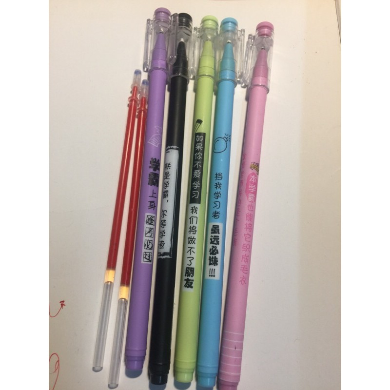 Set 5 bút + thêm 2 ngòi mực đỏ