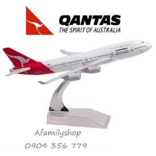 Mô hình máy bay tĩnh B74 Qantas Airways 16cm