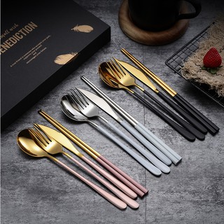 BỘ DAO NĨA MUỖNG ĐŨA INOX CAO CẤP