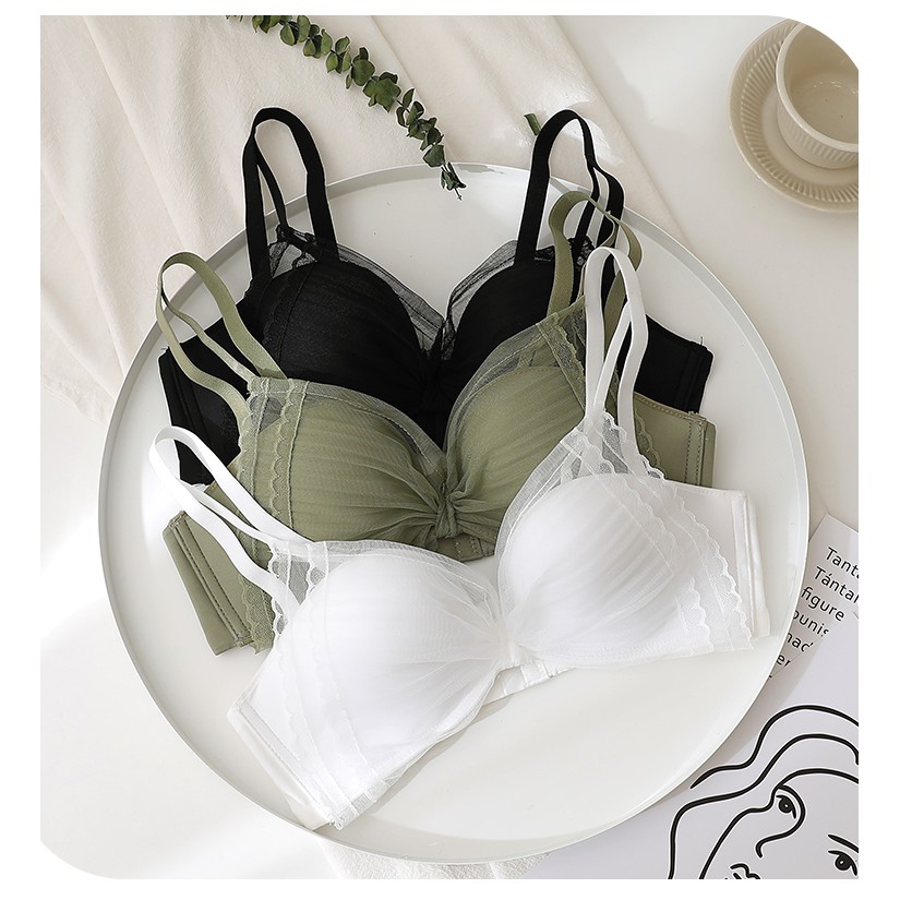 ⭐️XẢ KHO⭐️ - SET11 Lụa Nơ Bộ đồ lót đúc su phối ren, áo lót ren sexy quyến rũ set11 | BigBuy360 - bigbuy360.vn