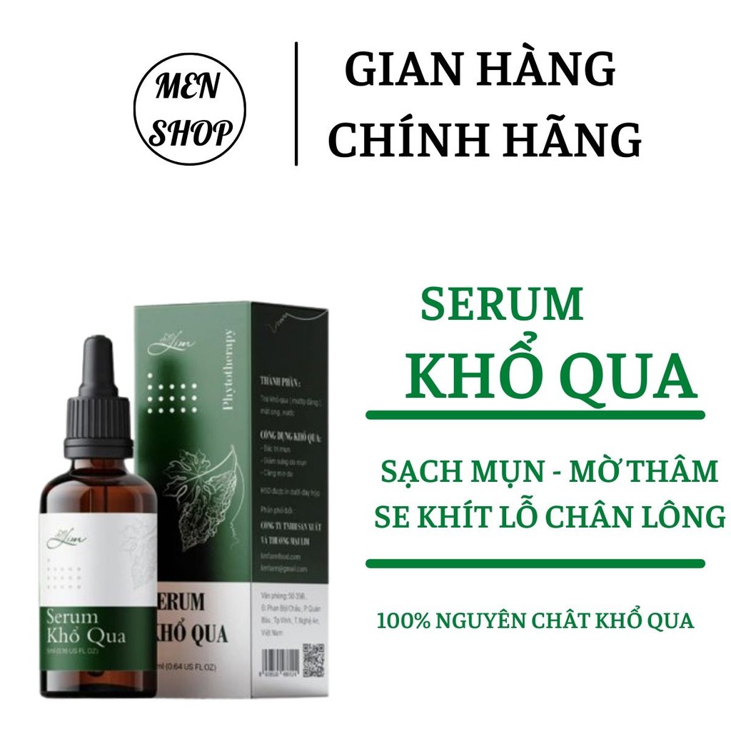 [HÀNG CAO CẤP] Serum khổ qua, mướp đắng handmade Lim farm - 100% nguyên chất - giảm mụn, sáng da, chăm sóc da mặt | BigBuy360 - bigbuy360.vn