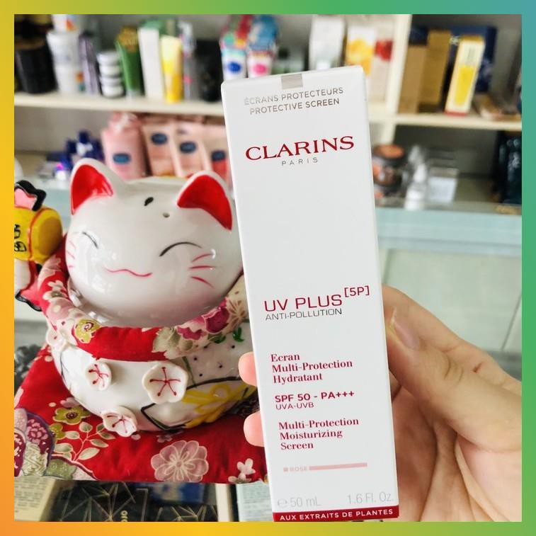 [CÓ BILL] Kem Chống Nắng  CLARINS Rose Mẫu Mới Nhất 2021,  CLARINS Lên Tone Trắng Hồng 50ML