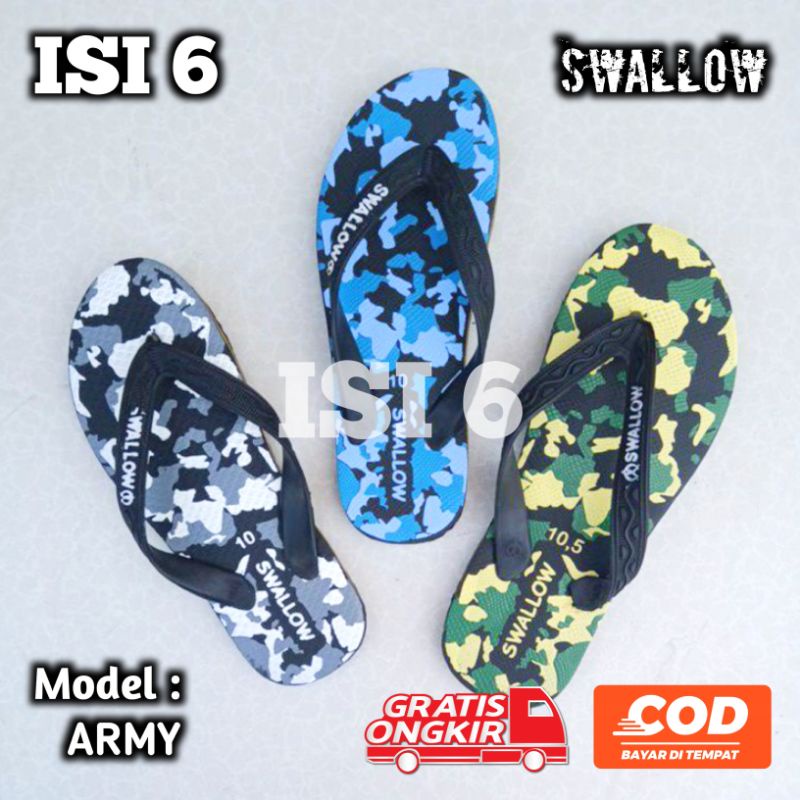 (Bán Sỉ 6) Dép Cao Su Xỏ Ngón Chính Hãng Cao Cấp Phong Cách Quân Đội