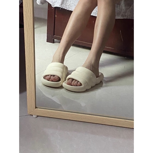 Dép quai ngang nam nữ con sâu kèm ảnh thật